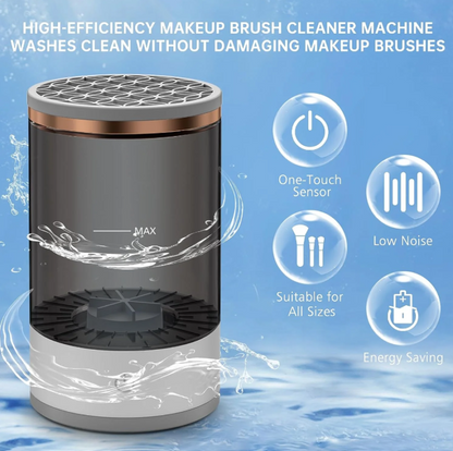 AUTOMATIC PORTABLE ELECTRONIC MAKEUP BRUSH CLEANER